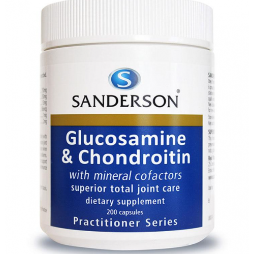 Sanderson Glucosamine & Chondroitin with Mineral Co-Factors 维骨力 & 软骨素 200粒