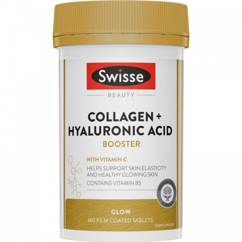 Swisse Beauty Collagen + Hyaluronic Acid Booster 胶原蛋白玻尿酸水光片 加强版 160片