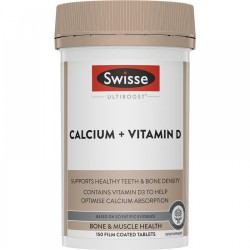 Swisse 钙片+维生素D 柠檬酸钙 大钙 娘娘钙 VD/钙 150片【新包装】