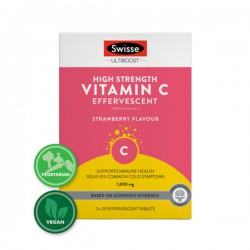 Swisse 维生素C泡腾片 VC 草莓味 60片
