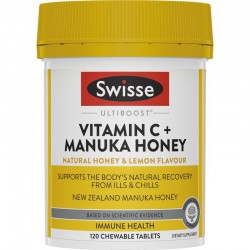 Swisse VC 维生素C +麦卢卡蜂蜜 120片 淡斑提升免疫力抗感冒