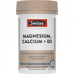 Swisse Ultiboost Magnesium, Calcium + D3 柠檬酸钙镁D3片 120片