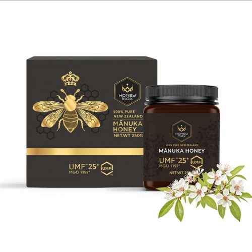 Honey Max Manuka Honey 麦卢卡蜂蜜 UMF 25+ 250g 礼盒装配勺子