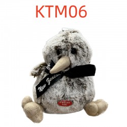 Kiwi & Friends KIWI黑色蝴蝶结玩偶 发声玩偶 17cm-KTM06