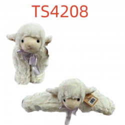 Kiwi & Friends 玩偶小羊可趴可站黑蝴蝶结22cm-TS4208