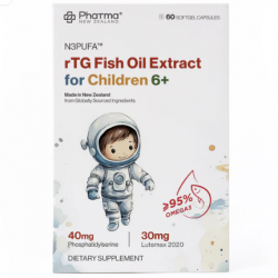 Phatma rTG Fish Oil Extract for Children 6+  大学霸儿童高含量鱼油60粒