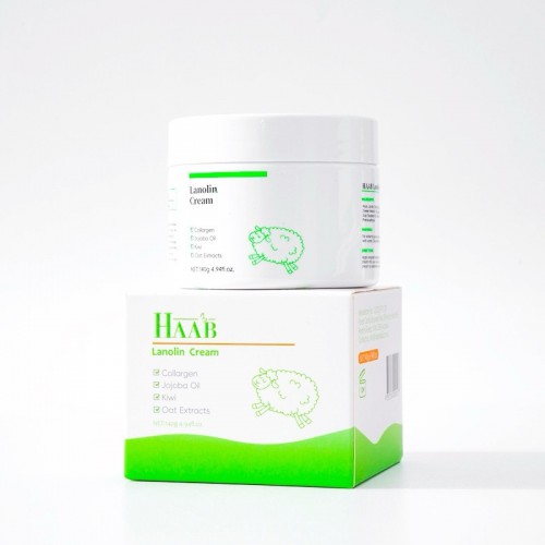 HAAB 绵羊油 140g 含胶原蛋白荷荷巴油奇异果等