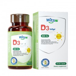 witsbb 健敏思 D3 softgel 600IU 60粒 0岁起